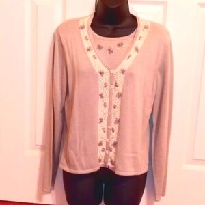1 piece sweater by Claudia, sage green